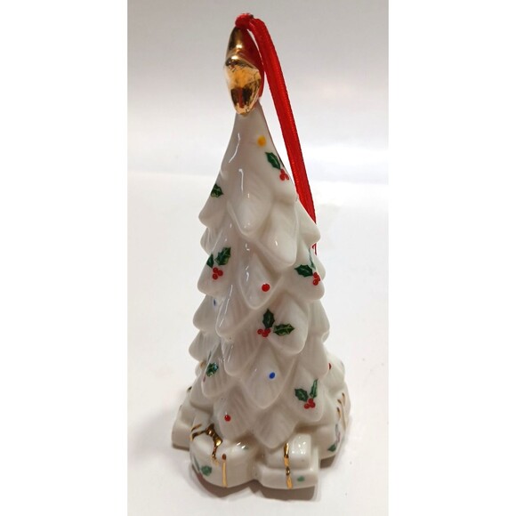 Formalities Baum Bros Holly Collection Porcelain Christmas Tree Ornament P6 - Picture 2 of 6